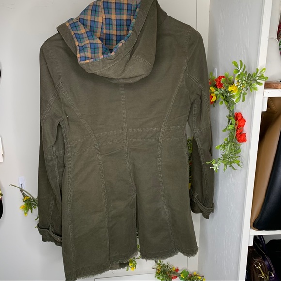 Free People Green Military Utility Jacket - Picture 3 of 10